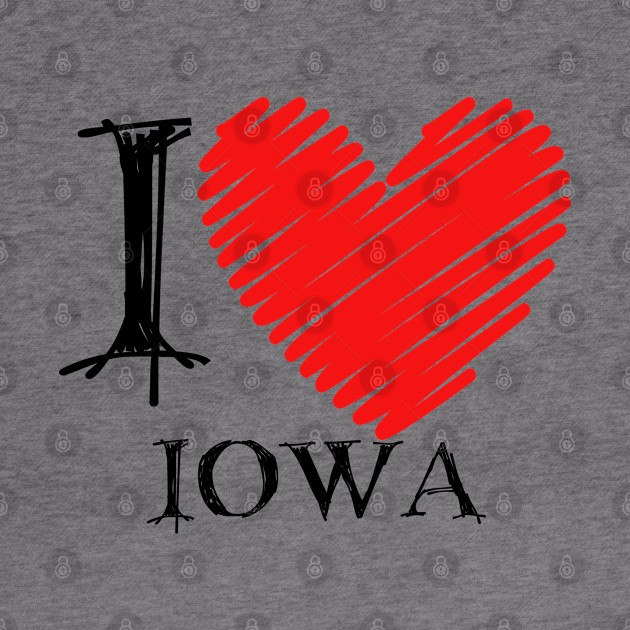 I Love Iowa, Iowa Merch, Iowa Gift Ideas, Iowa Love by TinPis